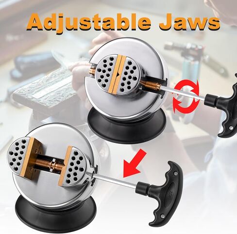 DZQ Ball Vise 3" Engraving Setting Tool 360°Rotation Professional Ball Vise 36PCS Attachment Jewelry Engraving Block Tools Standard Block (Black) in Saudi Arabia