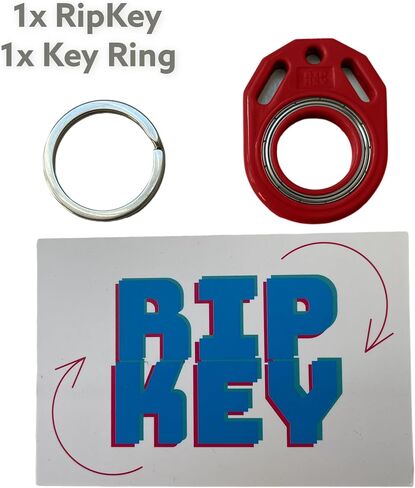 RipKey Keychain Spinner Fidget Ring Toy, Key Ring Spinner Toy for Car Keys, Karambit Toy, Key Flipping Toy for Teens, Adults (Blue) in Saudi Arabia