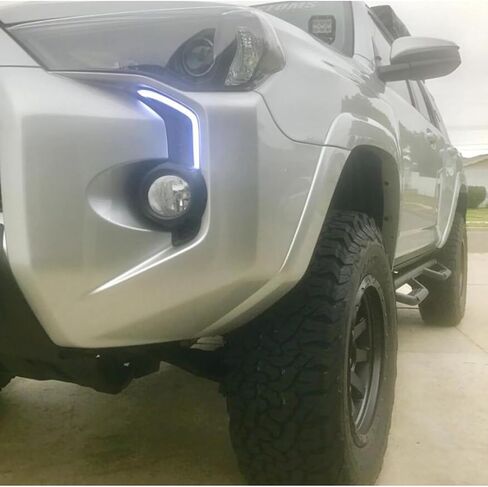 HIGH FLYING for Toyota 4Runner 2014-2024 Car Accessories LED Fog Light Day Lights DRL Daytime Running Lights 2PCS of A Kit, NOT Fit Limited (White & Amber Lighted) in Saudi Arabia