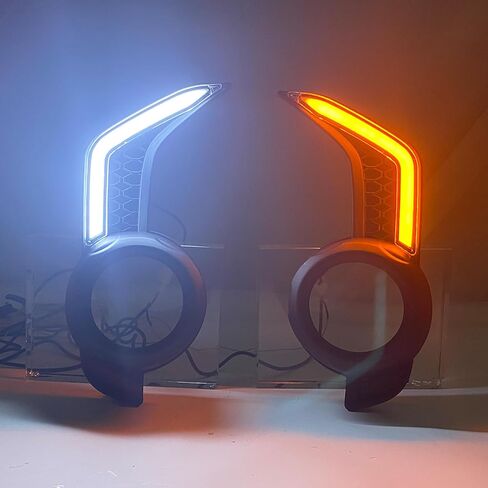 HIGH FLYING for Toyota 4Runner 2014-2024 Car Accessories LED Fog Light Day Lights DRL Daytime Running Lights 2PCS of A Kit, NOT Fit Limited (White & Amber Lighted) in Saudi Arabia