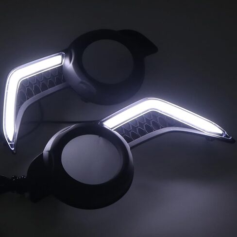 HIGH FLYING for Toyota 4Runner 2014-2024 Car Accessories LED Fog Light Day Lights DRL Daytime Running Lights 2PCS of A Kit, NOT Fit Limited (White & Amber Lighted) in Saudi Arabia