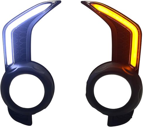 HIGH FLYING for Toyota 4Runner 2014-2024 Car Accessories LED Fog Light Day Lights DRL Daytime Running Lights 2PCS of A Kit, NOT Fit Limited (White & Amber Lighted) in Saudi Arabia