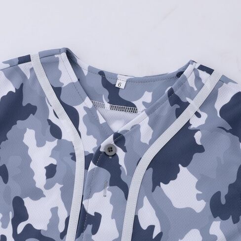 Boys Camouflage Short Sleeve T-Shirt and Shorts Set 2 Piece Summer Camo Baseball Clothes Outfit for Kids Ages 2-14 in Kuwait