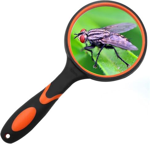 مكبر WWZMDiB 6X 25X مع تصميم خفيف وحامل قابل للطي، 8 عدسة مكبرة مضيئة بمصابيح LED، تعمل بالبطارية أو USB، ومكبر محمول 10X، مناسب للعمل القريب والقراءة والطوابع والخرائط والمجوهرات in Kuwait