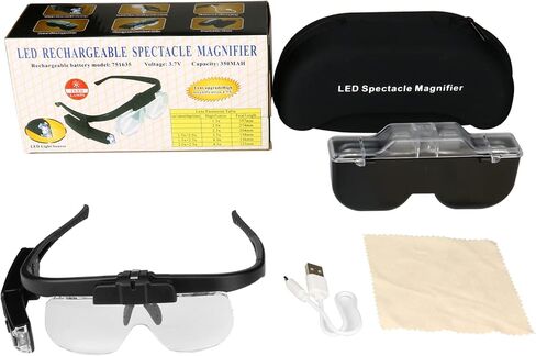 Minidiva 11X 5X Magnifying Glass with Light and Stand, 8 LED Dual-Circuit Desktop Hand-held Folding Illuminated Lighted Magnifier for Macular Degeneration, Seniors Reading, Close Work, Coins, Jewelry in Saudi Arabia