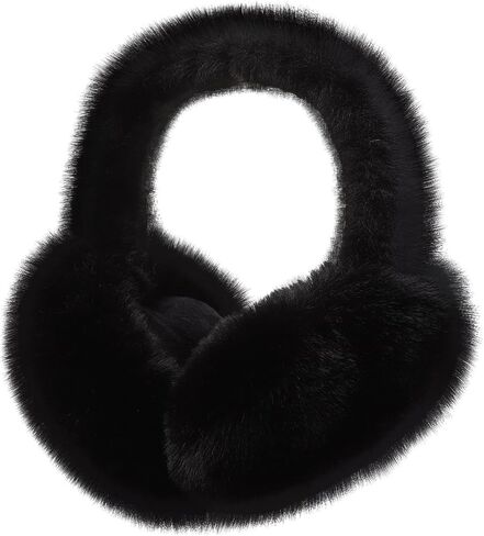 ACTLATI Women Winter Earmuffs Plush Ear Muffs Foldable Faux Fur Ear Warmers Outdoor Ear Covers For Female Girls in Kuwait