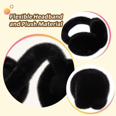 ACTLATI Women Winter Earmuffs Plush Ear Muffs Foldable Faux Fur Ear Warmers Outdoor Ear Covers For Female Girls in Kuwait