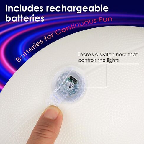Toysery Light Up Football - Glow in The Dark LED Ball - Football for Night Sports - Fun Boy Toys for Beach and Backyard - Outdoor Sports Birthday Gifts for Boys Ages 3 and Above (White) in Saudi Arabia