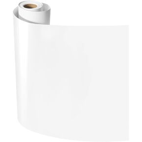 Lzerking Permanent Vinyl - 12in x 20ft Matte Black Adhesive Vinyl Roll for Cricut, Silhouette Cutting Machines, Waterproof Permanent Adhesive Vinyl for Gift, Car Decor, Scrapbooking