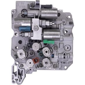 CAREONLINE AW55-50SN AW55-51SN Transmission Valve body w/Solenoids Compatible with Nis-sa-n Maxi-ma Saa-b G-m Sa-turn OE: RE5F22A