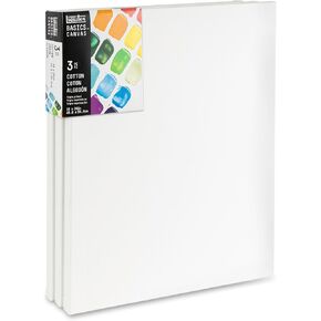 Liquitex BASICS Canvas, 3 pack, 16" x 20"