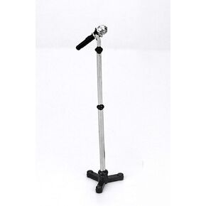 Black Dollhouse Decoration Accessories, 1:12 Dollhouse Miniature Scene Model Microphone with Stand Play Toy, Decortion, Dollhouse Furniture, Doll's Microphone (90 x 18 mm)