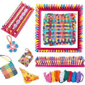 Bokynu Pot Holder Loom Kit for Kids, Weaving Looms Toys for Kids and Adults