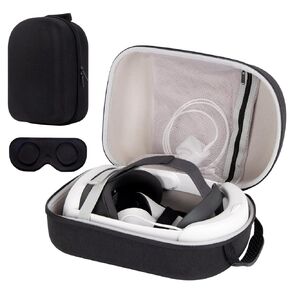 XINGFUDAO Case for Meta Quest 3 VR Headset & Gaming Console, Oculus Quest 3 Carrying Case with Shoulder Belt, Waterproof Shockproof Portable Bag with Mesh Pocket for Meta Accessories