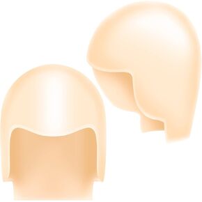 PAGOW 2pcs Makeup Latex Bald Cap, Halloween Cosplay Head Wig Caps Accessories Props for Women, Kids, Adults,Teens, Costume Party