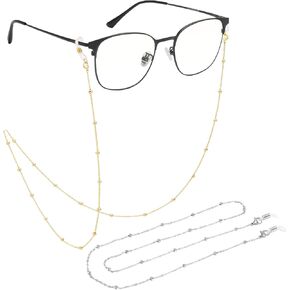 Glasses Chain for Women Glasses Holder Strap Eyeglass Chains for Women Strap Holder Glasses Chain Metal Eyeglasses Sunglasses Glasses Strap For Women Eyeglass Chains