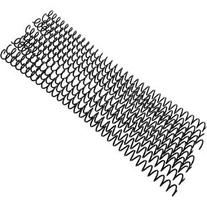 20PCS Plastic Single Coils Spiral Coils Inner Diameter 11mm/0.43inch Binding Consumables Spiral Binding Coils for Paper Binding Punch Machine Use Black