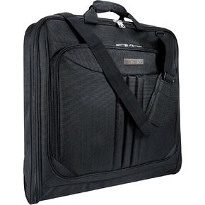 Garment Bag Travel Suit Bag for Men Large 43-Inch Carry on Garment Bag for Business Trip, 2 in 1 Waterproof Hanging Suitcase Luggage Bags for Travel, Foldable Carry On Bag With Shoulder Strap