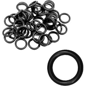 Oil Drain Plug 50Pcs O-Ring #11105 O-Ring Nitrile Rubber O Ring Gasket Ring/Transmission Drain Plug O-Ring, Oil Drain Plug Oring Compatible with Harley Davidson (Orange)