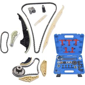 GELUOXI Timing Chain Kit w/Tool Replacement for 2014-2018 VW Jetta Golf Passat Beetle Audi A4 A6 TT 1.8 2.0 TFSI/TSI T10355, 06K109158AA, 06H105209AT, 06H109467AF, 06K109467K
