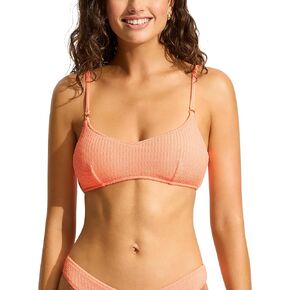 Seafolly Women's Standard Bralette Bikini Top Swimsuit with Clip Back