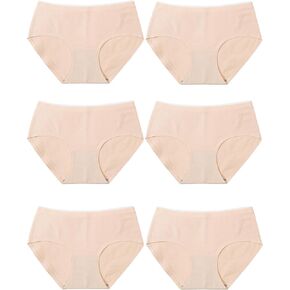 Kiench Teen Girls Underwear Cotton Seamless No Show Panties Briefs Tagless Pack of 6