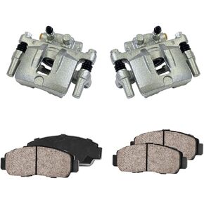 Callahan Rear Brake Kit For Sebring Avenger Caliber Jeep Compass Patriot Lancer Replacement Calipers and Ceramic Brake Pads