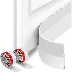 Under Door Draft Stopper & Weather Stripping Door Seal - Easy to Install, Block Noise & Cold Air, Reduce Wind/Breeze,Perfect Door Stoppers for Bottom of Door (Brown, 2“ W x 39" L)