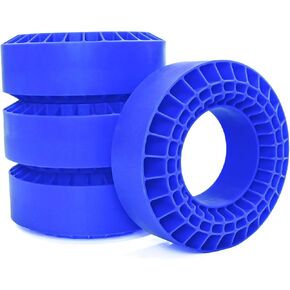 4PCS 1/10 RC Crawler Car Silicone Insert 4.25 x 1.65 inches Foam Inserts Fit for SCX10 TRX4 TRX6 Redcat Gen7 Gen8 1.9 inch Wheel Tire (Blue)