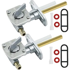 2Pcs Fuel Petcock Valve Switch Replacement for Kawasaki KLR250 KLF300 KLR250 KLF220 KLX125 EN450 454 LTD EX500 500R EN500 EN450 KZ305 VN750 Fuel Gas Petcock Valve Switch