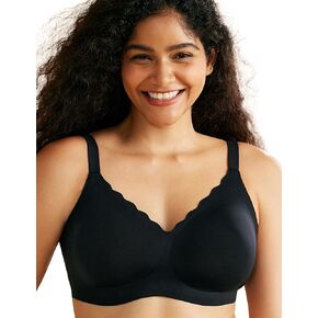 Momcozy Wireless Seamless Bras for Women, Ultra-Comfort Everyday Bras, Breathable T-Shirt Bras with Scallop Edges