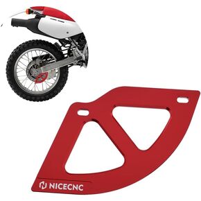 NICECNC Red Rear Brake Disc Guard Cover Compatible with Honda CR125R CR250R CR500R 1987-2001 XR650R 2000-2007