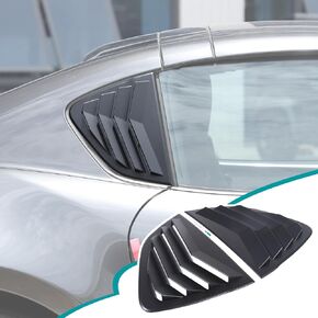Rear Side Window Louvers Air Ven Decorative Compatible with Mazda MX-5 ND 2015-2023 Automotive Rear Window Triangular Glass Decorative Cover ABS,Only Fit Hardtop Version (Matt Black)