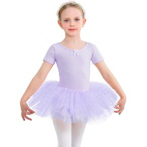Toddler Dance Outfits Ballerina Outfit Girls Dance Leotard with Skirt Ballet Outfit Ballet Tutu Ballerina Costume Pink