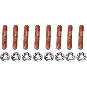 M8 1.25 Threaded Turbo Stud Kit, 8mm Impact Proof Metal Alloy Machined Manifold Hardware Kit, 8Pcs for Car