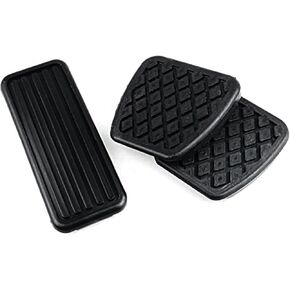 Pedal Pad Covers Kits Replace#46545-SH3-000, 17816-SK7-000 Compatible with 1990-2000 Honda Civic, Brake/Clutch/Throttle Pedal Cover Combination