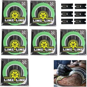 LiME LiNE Ultimate Fineline Striping Tape Pack, 3 Rolls 1/8", 2 Rolls 1/16", 1 roll 1/4" with Bonus Tape Removal Blades