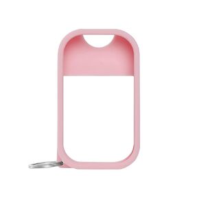 Touchland Mist Case 3-PACK (White, Pink, Black), Protective and Stylish Hand Sanitizer Spray Accessories, Silicone Cases with Keyring