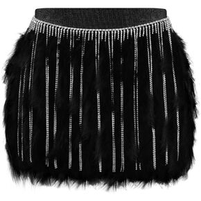 Miuco Womens Feather Skirt