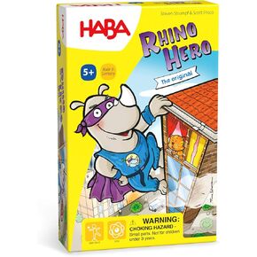 HABA Rhino Hero A Heroic Stacking Card Game for Ages 5 and Up - Triple Award Winner