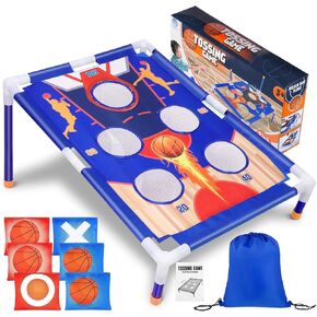 Bean Bag Toss Game for Kids, Cornhole Games Set for Kids Ages 4-8 Boys Girls, Portable Toys Bean Bag Game Set for Adults Toddler Family Outdoor Games, Backyard Toys, Yard Games