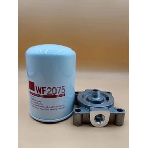 WF2075 DCA4 Water coolant filter Spin-On Compatible with Cummins ISM11 Peterbilt Series 60 Engine,Thread Size 11/16-16 UN-2B (WF2075 filter with base)