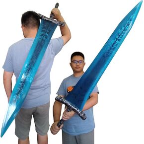 Knight 2.0 Edition Metal Dark Moon Greatsword Real Size Ranni Weapon Props Blue
