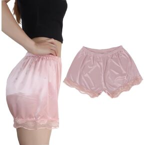Slip Shorts for Women Under Dress Half Slip Pettipants Bloomers Culotte Shorts Split Skirt, Fits 26" to 44" Waist