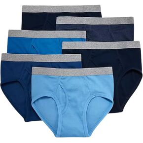 Stafford Low-Rise Briefs for Men 6-pack 100% Cotton, Men's Underwear, Male Breathable Panties Bulk, Comfortable Underpants