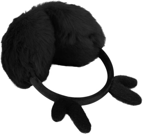 Holiberty Cute Deer Horn Fox Cat Ear Muffs Headband Women Girls Fuzzy Fur Earmuffs Ear Warmers Covers Xmas Winter Accessories in Saudi Arabia