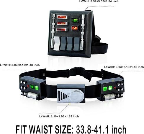 Luke Belt Solo Belt Vader Belt Holster with Pouches for SW Cosplay Accessories in Saudi Arabia