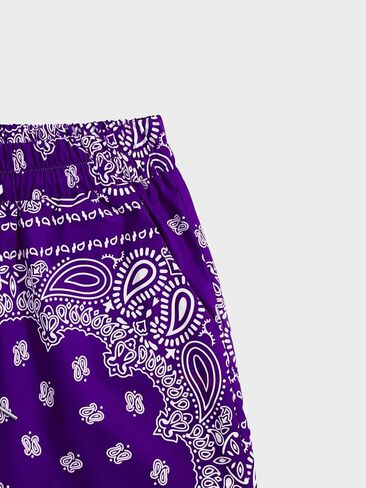 Floerns Men's Boho Tribal Print Drawstring Waist Summer Shorts with Pocket in Saudi Arabia