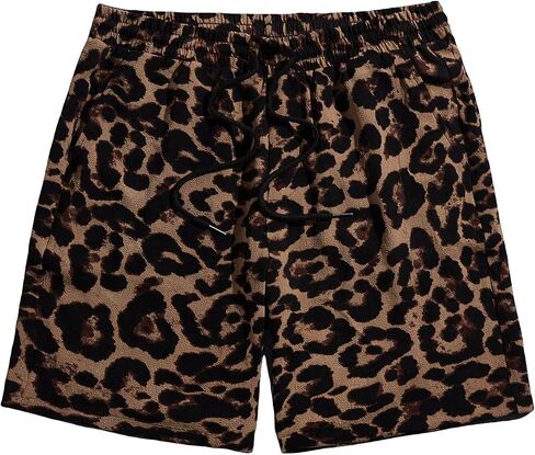 Floerns Men's Boho Tribal Print Drawstring Waist Summer Shorts with Pocket in Saudi Arabia