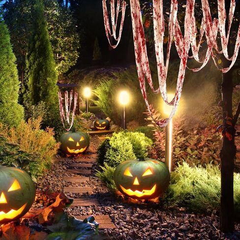 قماش مخيف للهالوين، شاش مخيف للدم مقاس 8.89 سم × 93.48 سم، إكسسوارات تنكرية لشريط الدم لحفلة الهالوين، ملحقات تنكرية للأم والزومبي in Kuwait